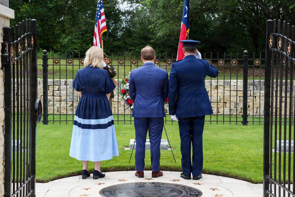 George H.W. Bush's 102nd Birthday Wreath Laying Ceremony