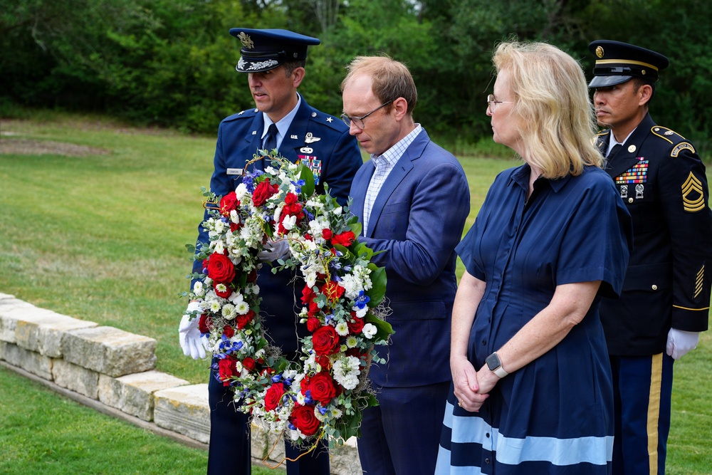 George H.W. Bush's 102nd Birthday Wreath Laying Ceremony