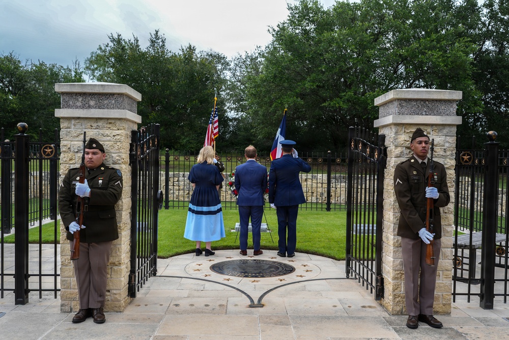 George H.W. Bush's 102nd Birthday Wreath Laying Ceremony