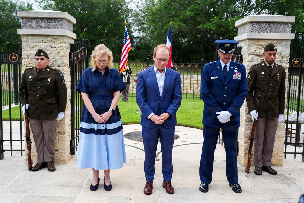 George H.W. Bush's 102nd Birthday Wreath Laying Ceremony