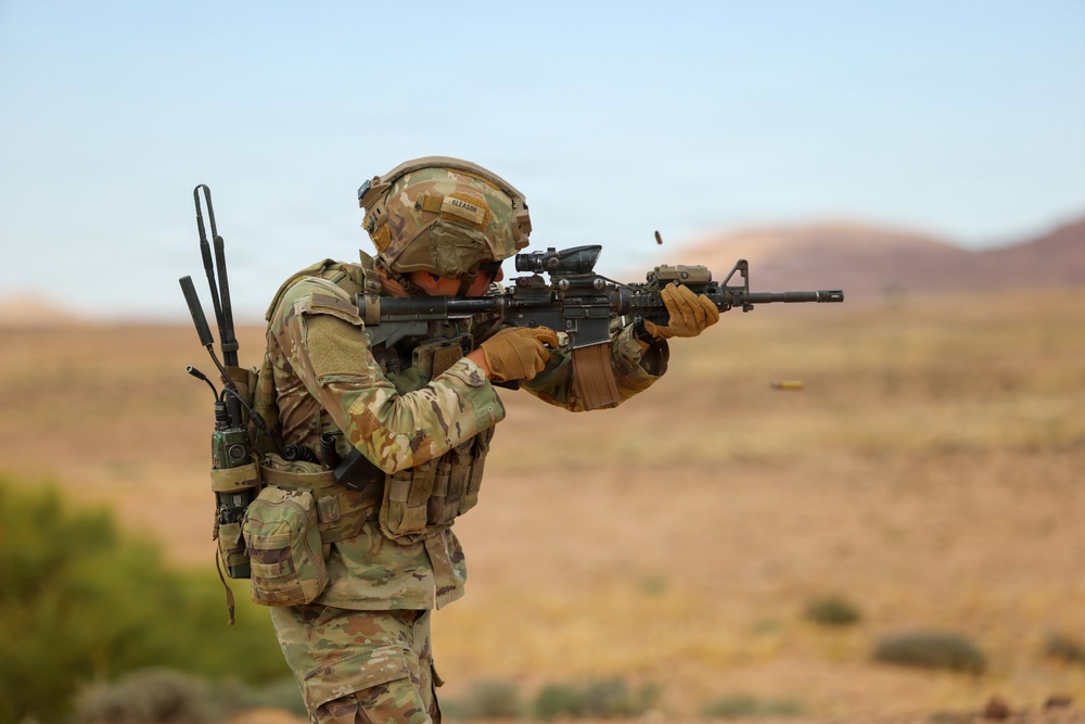 U.S. Army Soldiers Conduct Operations in the Middle East