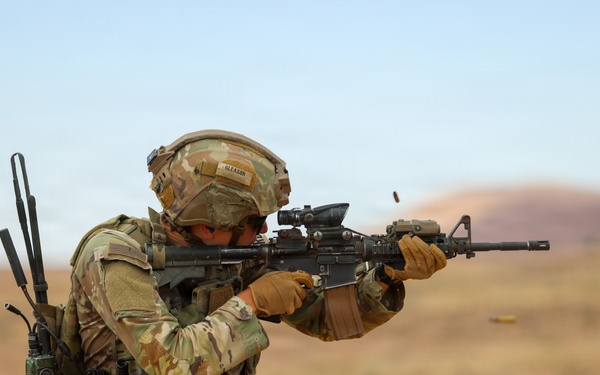 U.S. Army Soldiers Conduct Operations in the Middle East