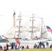 US Coast Guard Cutter Barque Eagle leads Sail250 Virginia Parade of Sail