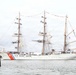 U.S. Coast Guard Cutter Barque Eagle leads Sail250 Parade of Sail