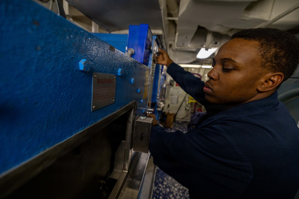 Truxtun Conducts Daily Operations