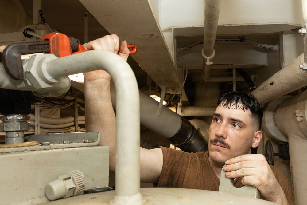 George H.W. Bush Conducts Maintenance