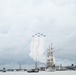 Coast Guard Cutter Eagle leads Sail250 Virginia Parade of Sail