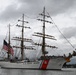 Coast Guard Cutter Eagle leads Sail250 Virginia Parade of Sail