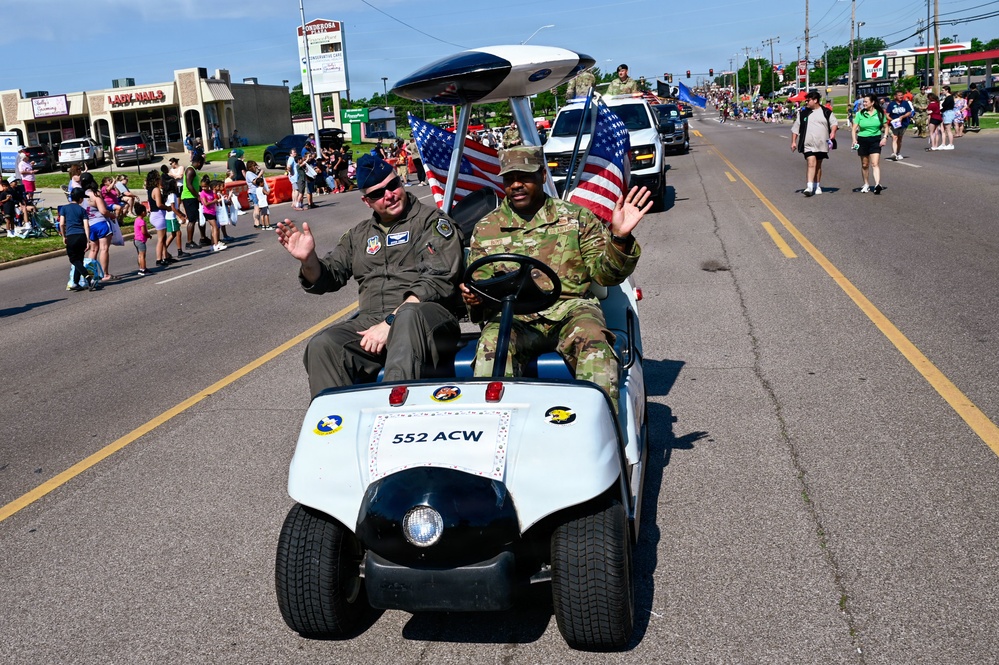 552nd ACW attends the 2026 Del City Armed Forces Parade
