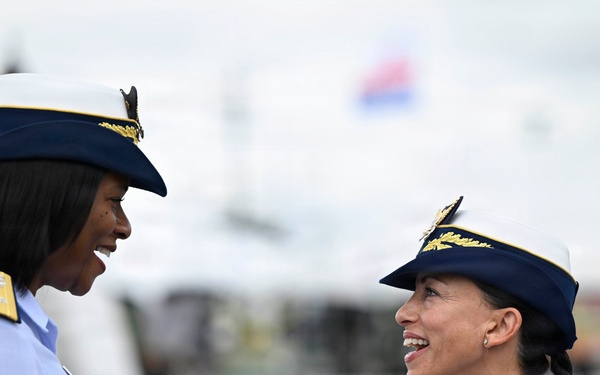 US Coast Guard leaders attend Sail250 Virginia parade of sail opening ceremony in Norfolk