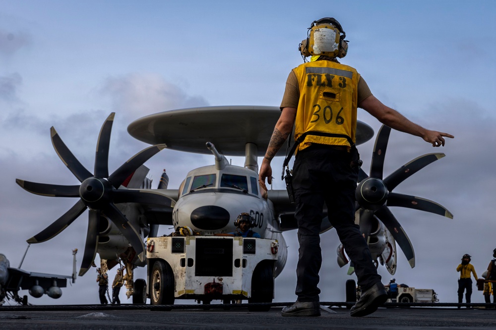 Abraham Lincoln Sailors Conduct Flight Deck Operations