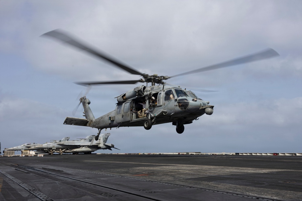 Abraham Lincoln Sailors Conduct Flight Operations