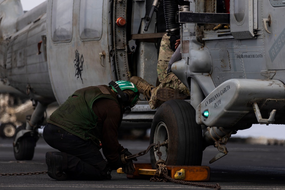 Abraham Lincoln Sailors Conduct Flight Operations