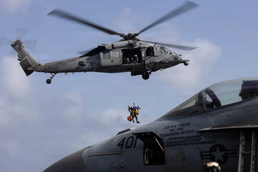 Abraham Lincoln Sailors Conduct Flight Operations