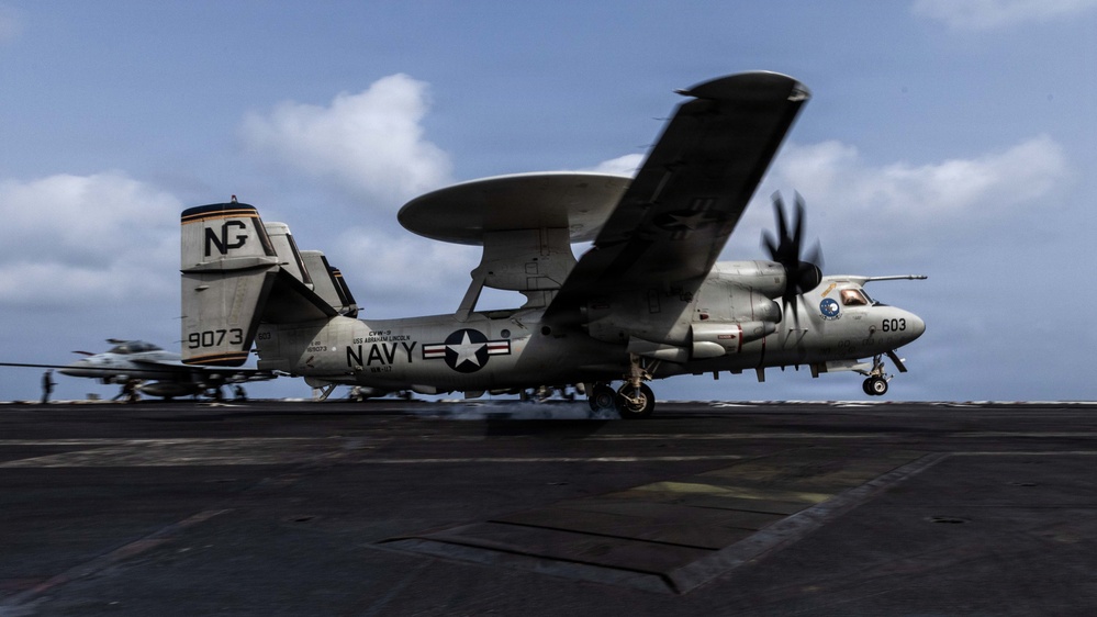 Abraham Lincoln Conducts Flight Deck Operations