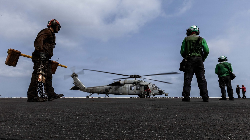 Abraham Lincoln Conducts Flight Deck Operations