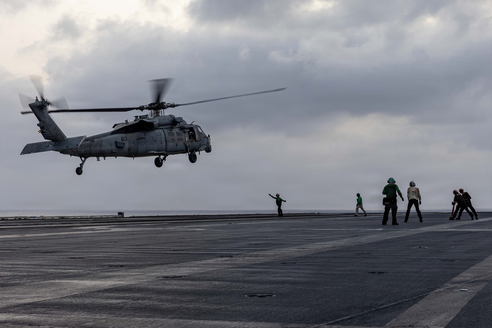 Abraham Lincoln Conducts Flight Deck Operations