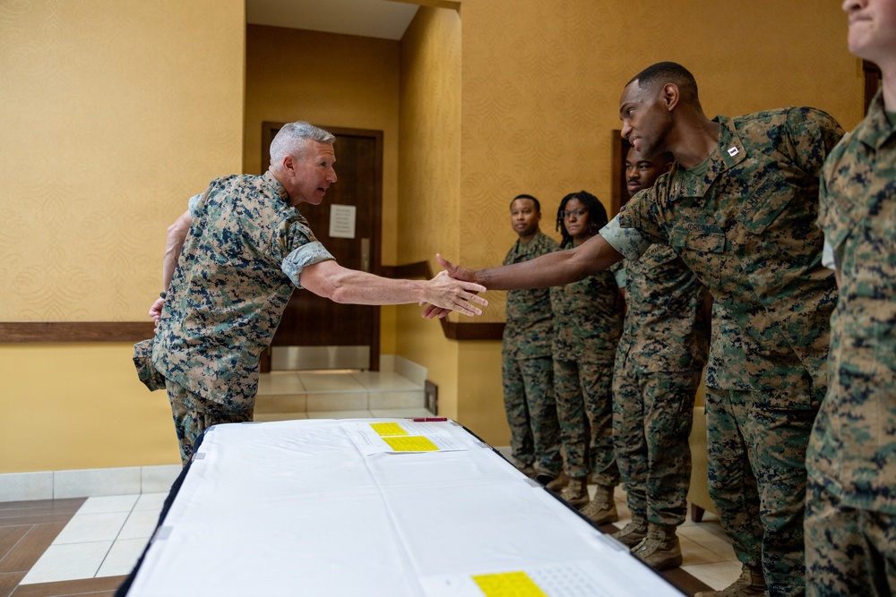 The Commandant, Gen. Eric M. Smith attends the MARFORCYBER, MARFORSPACE, and MCIC Change of Command