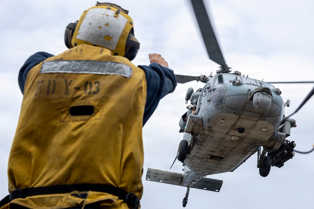Delbert D. Black Conducts Flight Operations