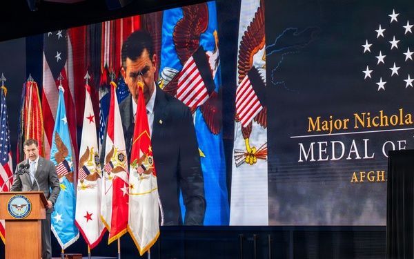 Hall of Heroes Induction Ceremony for Medal of Honor recipient Maj. Nicholas Dockery
