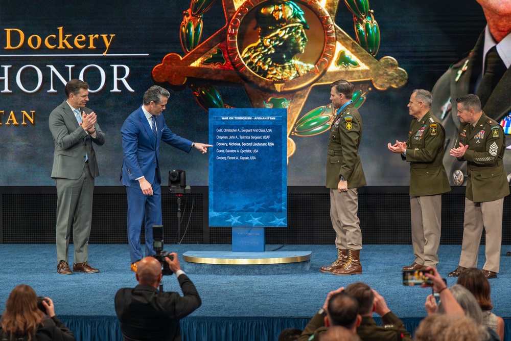 Hall of Heroes Induction Ceremony for Medal of Honor recipient Maj. Nicholas Dockery