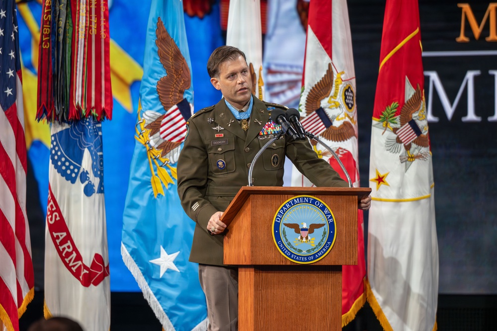 Hall of Heroes Induction Ceremony for Medal of Honor recipient Maj. Nicholas Dockery