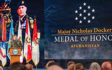 Hall of Heroes Induction Ceremony for Medal of Honor recipient Maj. Nicholas Dockery