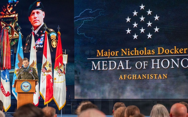 Hall of Heroes Induction Ceremony for Medal of Honor recipient Maj. Nicholas Dockery