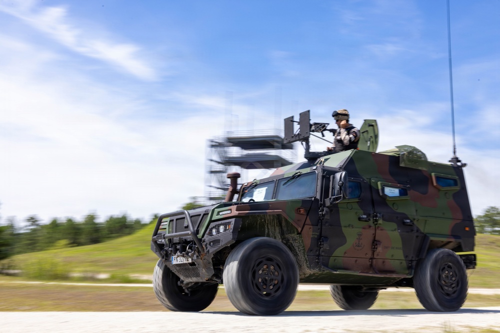 FLEETEX 250 | US, Spanish, and French Marines conduct a machine gun range