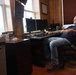 Lockport Lockmaster sits in his office at Lockport Lock during interview