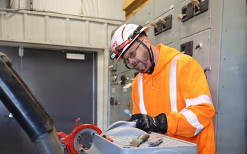 Lockport Lockmaster threads conduit for electrical upgrade