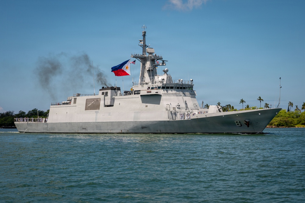 Philippine Navy frigate BRP Miguel Malvar (FFG-6) Arrives to Pearl Harbor for RIMPAC 2026