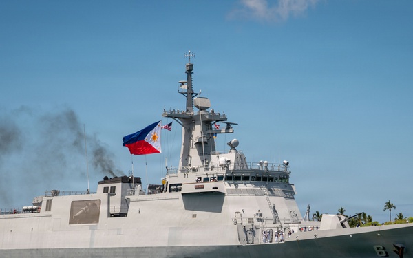 Philippine Navy frigate BRP Miguel Malvar (FFG-6) Arrives to Pearl Harbor for RIMPAC 2026