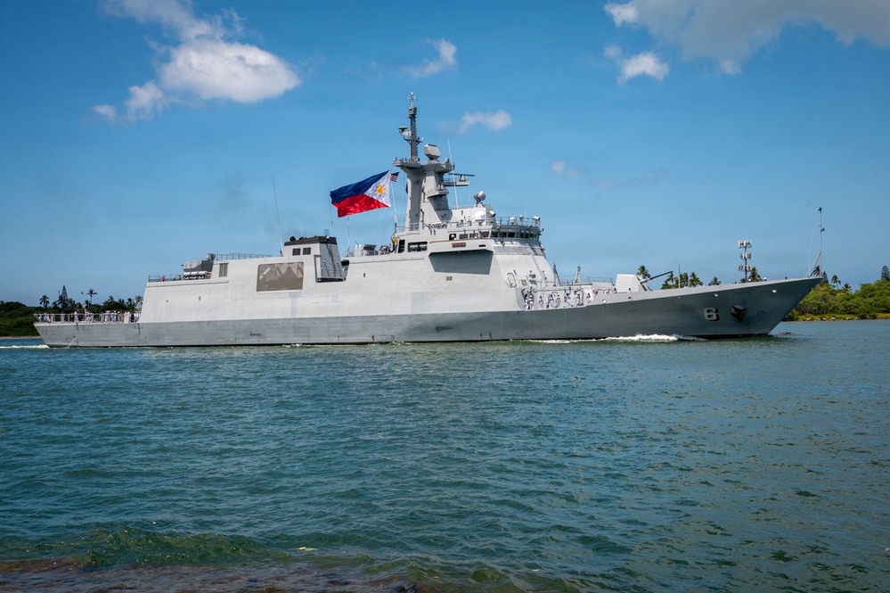 Philippine Navy frigate BRP Miguel Malvar (FFG-6) Arrives to Pearl Harbor for RIMPAC 2026