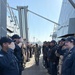 USS PAUL IGNATIUS bids farewell to departing sailors