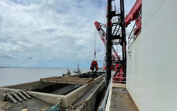 USACE maintains critical navigation channels at Military Ocean Terminal Sunny Point