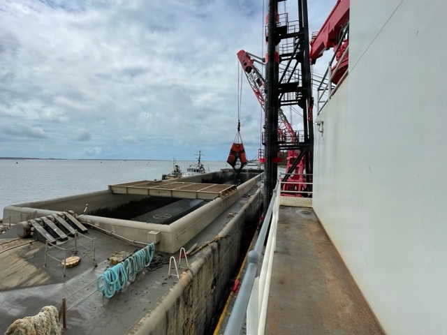 USACE maintains critical navigation channels at Military Ocean Terminal Sunny Point