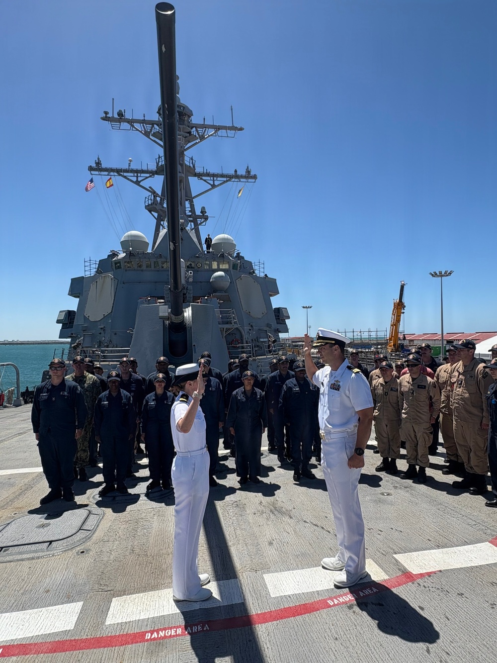 USS PAUL IGNATIUS celebrates newly promoted sailors