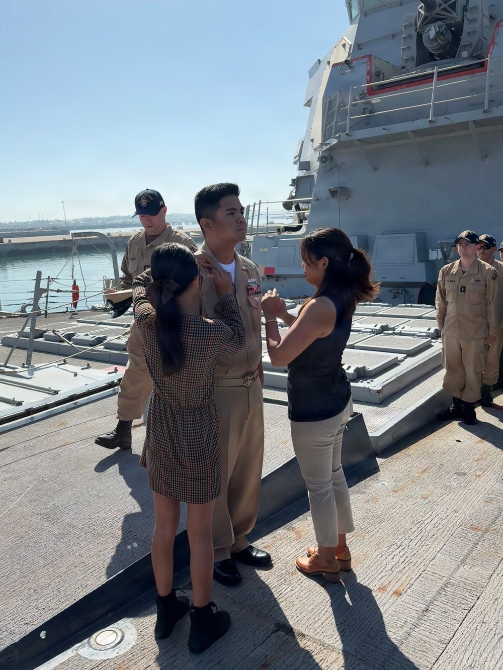 USS PAUL IGNATIUS celebrates newly promoted sailors