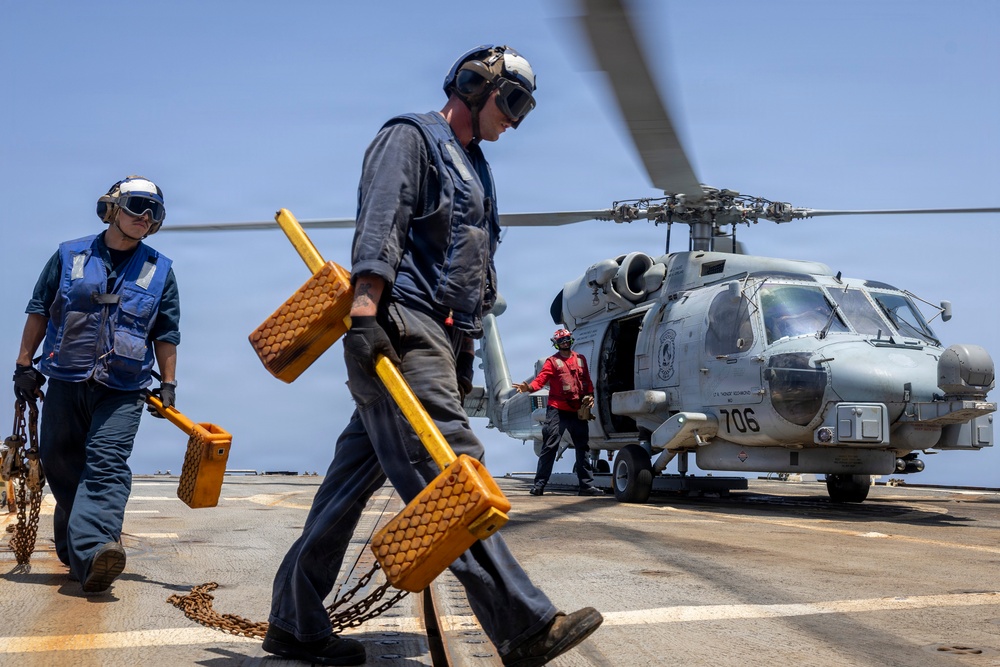 Delbert D. Black Conducts Flight Operations