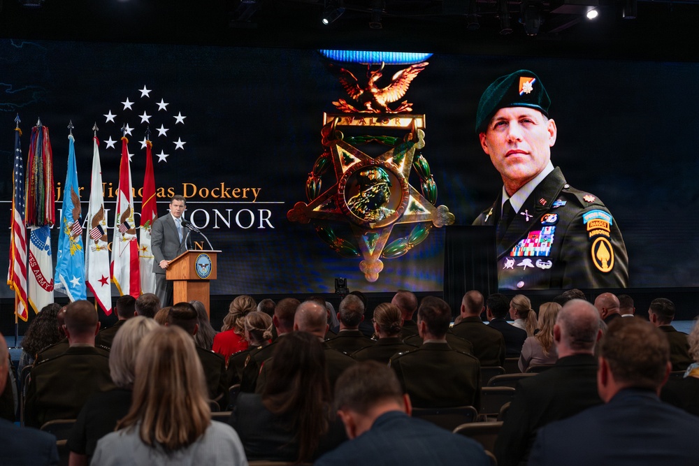 Hall of Heroes Induction Ceremony for Medal of Honor Recipient Maj. Nicholas Dockery