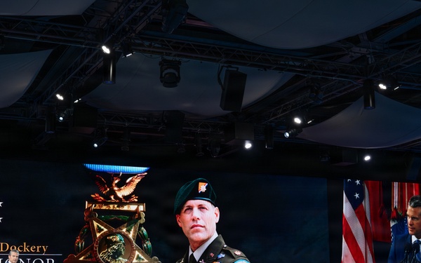 Hall of Heroes Induction Ceremony for Medal of Honor Recipient Maj. Nicholas Dockery