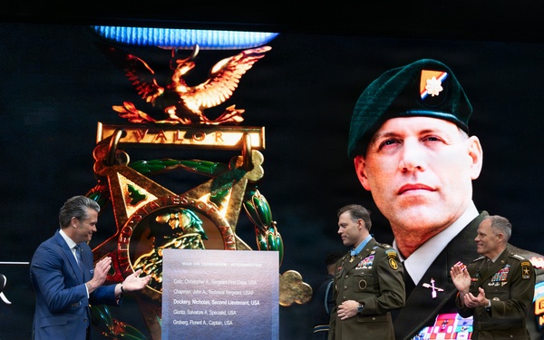 Hall of Heroes Induction Ceremony for Medal of Honor Recipient Maj. Nicholas Dockery