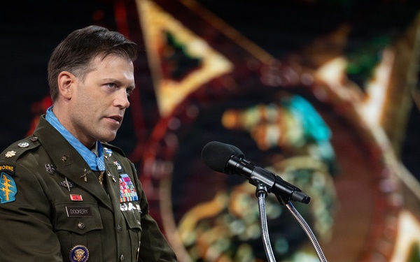 Hall of Heroes Induction Ceremony for Medal of Honor Recipient Maj. Nicholas Dockery
