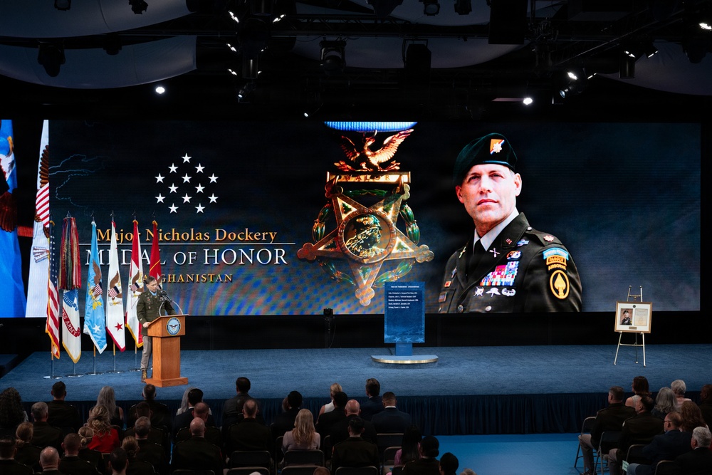 Hall of Heroes Induction Ceremony for Medal of Honor Recipient Maj. Nicholas Dockery