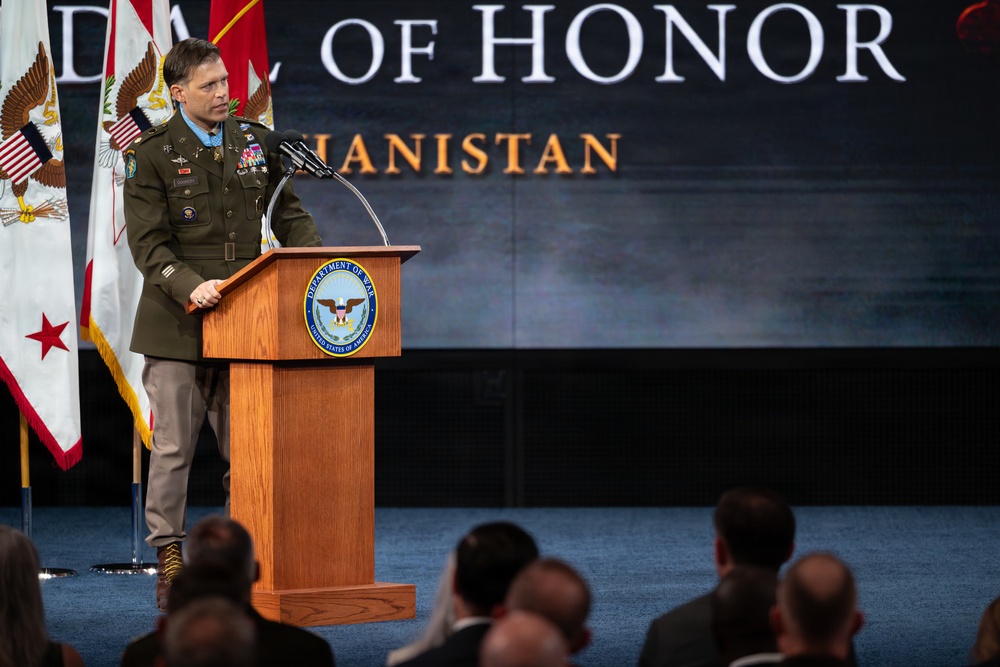 Hall of Heroes Induction Ceremony for Medal of Honor Recipient Maj. Nicholas Dockery