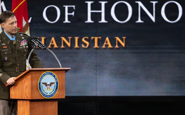 Hall of Heroes Induction Ceremony for Medal of Honor Recipient Maj. Nicholas Dockery