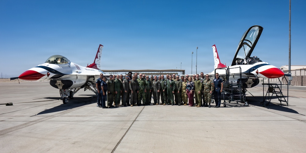 DAF Attache Tour at Nellis Air Force Base