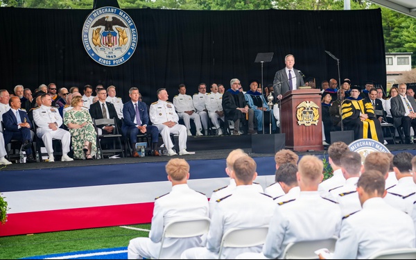 Secretary of the Army Daniel Driscoll Speaks at U.S. Merchant Marine Academy 90th Commencement