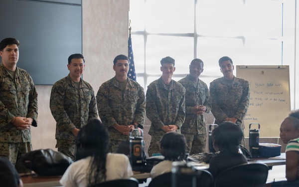 U.S. Marines support Norfolk Police Department Summer Camp